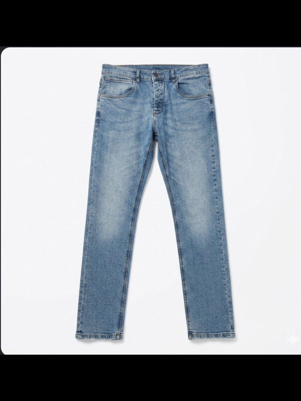 French Connection Men’s Slim Fit Jeans Blue Wash Size 36x32 Button Fly